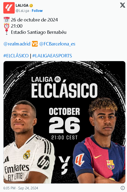 Përballja e parë direkte në La Liga/ Konfirmohen data dhe orari i “El Clasico”-s, Real Madrid-Barcelona