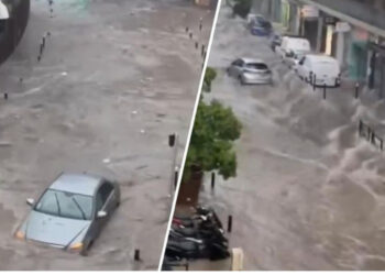 Pas Italisë përmbytet edhe Franca, rrugët kthehen në “lumenj