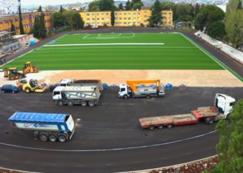 Fushë e re sportive në Garnizonin Skënderbej për Forcat e Armatosura