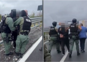 Plagosi dy persona me armë zjarri, publikohen pamjet e momentit kur autori arrestohet! Policia: Pas tre orë ndjekjeje dhe kontrolle, u vu në pranga