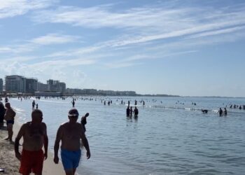 Shëngjini plot me pushues, operatorët: 20% më shumë prenotime se vjet