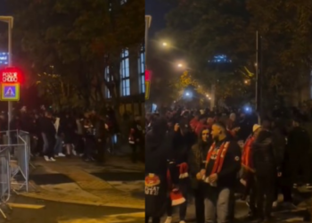 “Kosova është Serbi”/ Çekët nuk ndajnë futbollin nga politika, incidenti mes dy tifozerive (VIDEO)