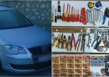 Mbushi makinën plot me mjete pune të vjedhura, arrestohet në kufirin grek 51-vjeçarin shqiptar