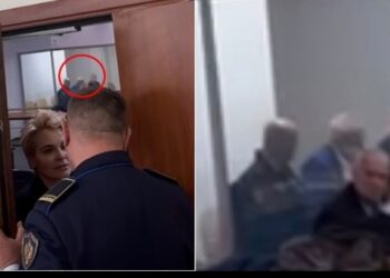 VIDEO nga brenda gjykatës: Meta në kafazin e qelqtë, Kryemadhi flet me policin