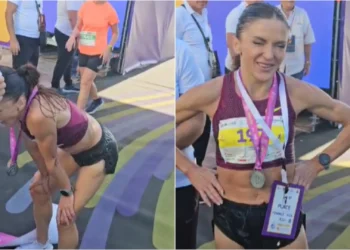 “Maratona e Tiranës 2024″/ Luiza Gega mbërrin e para në vijën e finishit, vendos rekord të ri