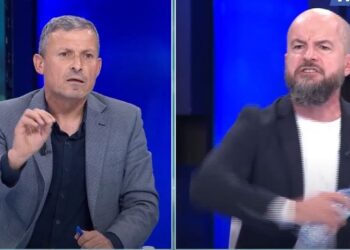 VIDEO / “Si s’të vjen turp…”! Sherr në studio, Lela godet me shishe kolegun, Zekthi: Ore maskara…