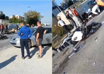 Aksident i rëndë në Fier, motori përplaset me makinën, një i plagosur