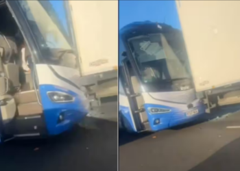 VIDEO/ S’ka fund makthi për Real Madrid, përplaset edhe autobusi i skuadrës