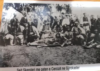 Seit Frashëri, mik dhe shok armësh me Avni Rustemin