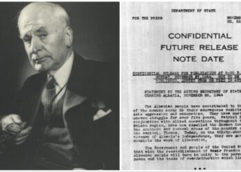 Deklarata e Sekretarit amerikan të Shtetit, për Shqipërinë dhe për luftën antifashiste! Përshëndetja për 32-vjetorin e Pavarësisë më 28 nëntor 1944