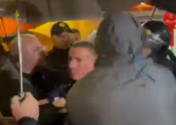 VIDEO / “Lëshojeni djalin”, Policia arreston një qytetar, ndërhyjnë deputetët e PD