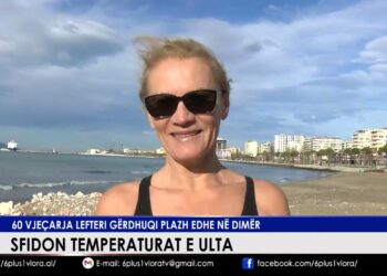 Vlorë, pushuesja sfidon të ftohtin: Pa det nuk ka jetë