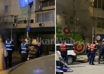 VIDEO/ Zjarri te Komuna e Parisit, momenti kur zjarrfikësit evakuojnë banorët e pallatit, mes tyre edhe fëmijë