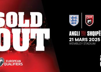 Sfida me Anglinë në “Wembley”, shiten të gjitha biletat për tifozët e e Kombëtares