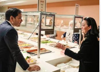 Po “masakrohet” nga “trampistët” e Berishës në Tiranë, Sekretari i Shtetit Rubio takon Yuri Kim