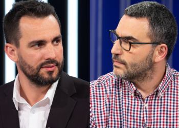“Gjeli majë podiumit nuk hante pykë nga qytetaria”/ U “përplasën” para Ministrisë së Brendshme, Qori: Lapaj na mbiu në protestë, donte të merrte mikrofonin me dhunë!