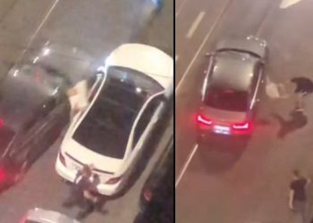 VIDEO/ Sherr i dhunshëm mes shqiptarëve në Itali, njërin e përplasin me makinë