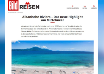 “Bild”: Shqipëria, destinacioni i 2025-ës. Natyrë e pacënuar dhe larg turizmit masiv