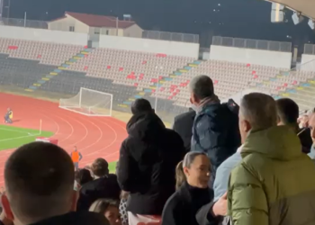 VIDEO / Plas grushti në tribunën e “Elbasan Arena”, sulmohet edhe drejtori i Dinamos