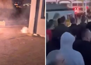 ‘Zdravo’/ E rëndë në Kosovë! Kryeministri Albin Kurti sulmohet me mjete piroteknike, çfarë ndodhi gjatë takimit në Skënderaj