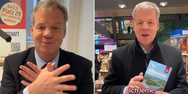 VIDEO/ “Kam vendosur të mësoj shqip”, politikani gjerman bëhet viral, mediat: Nuk ka ndodhur kurrë më parë
