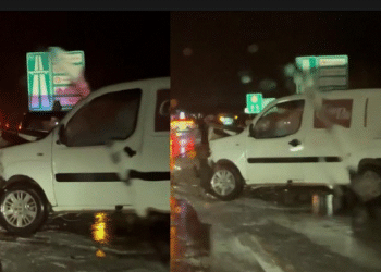 Aksident në rrugën Levan-Vlorë, përplasen 3 makina, shkak dyshohen reshjet e dendura të breshërit