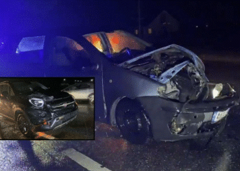 Aksident në aksin Lezhë-Laç, makinat përplasen “kokë më kokë”, plagoset një grua