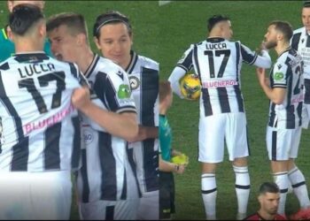 VIDEO / Futbollistët në Serinë A “lënë nam”, zihen për penalltinë. Trajneri e dënon pas golit