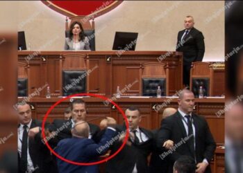 Skandal në Kuvend, deputeti i PD heq rripin e pantallonave e tenton të godasë Taulant Ballën