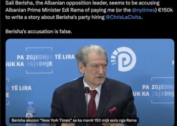 “U paguan nga Rama”, New York Times i përgjigjet Berishës: Akuza false!