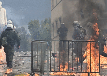 Përshkallëzohet protesta në Athinë, hidhen gurë dhe molotov drejt godinës së parlamentit, plagoset një person