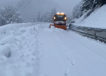 Reshje të dendura dëbore në Shkodër, probleme me energjinë elektrike në disa fshatra