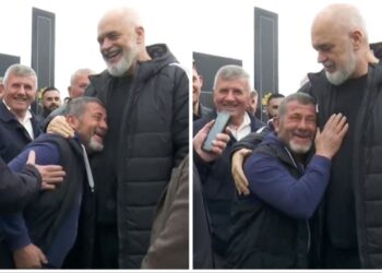 Rama pritet me daulle në Lezhë, batuta me “qytetarin euroatlantik”: Me Lulin nuk shkohet në BE se të zë gjumi