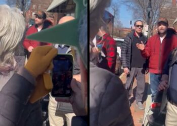 VIDEO / Protestuesit pro-ukrainas përplasen me JD Vance, i kërkojnë llogari për politikat e reja të SHBA