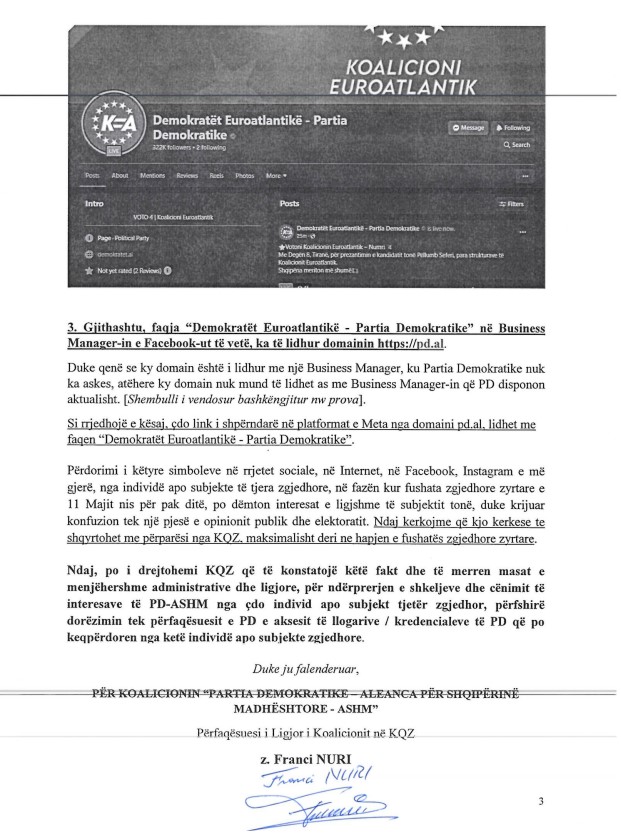 “Prezantohet si kryetar i PDSH”, Berisha ankohet sërish në KQZ për Bashën: Përdor faqet e partisë në Facebook e Instagram, u ka ndryshuar dhe emrin