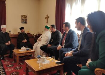 Bordi i Presidencës së KNFSH-së, vizitë urimi Kryepeshkopit të ri, Fortlumturi Joanit