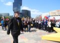 FOTOLAJM/ Çelja e fushatës, mungojnë flamujt dhe posterat me logon e PS! Në shesh vetëm flamuri i Shqipërisë dhe BE