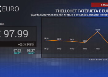 Thellohet tatëpjeta e euros, rekordi i ri negativ