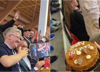 Njerëzorja përtej luftës politike/ Edhe socialistët surprizojnë Gjekmarkajn me tortë për ditëlindje, demokrati batuta: Mos i keni hedhur helm!