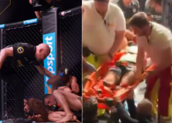 VIDEO/ Panik në MMA, sportisti shqiptar largohet me barelë! Ja çfarë ndodhi brenda oktagonit