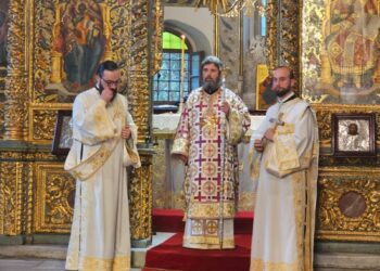 Kryepeshkop Joani mban meshë dhe fjalë tërësisht në shqip në Kishën e Patriakanës së Stambollit