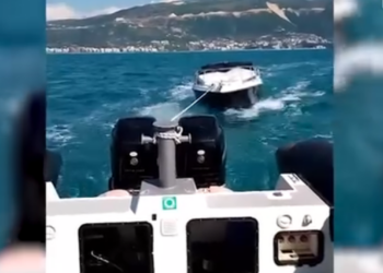 Gomonia i pësoi defekt në det të hapur, policia shpëton një person në Vlorë