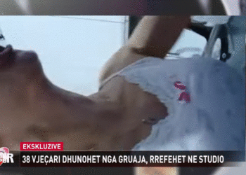 Video/ Gruaja “rreh” burrin, publikohen pamjet! Ish-bashkëshorti: Dyshoja se më tradhtonte