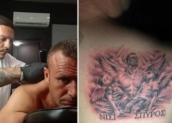 U zhyt në lumë për të shpëtuar dy fëmijët grekë, shqiptari bën tatuazh fytyrat e të miturve të ndjerë