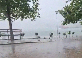 Reshje të dendura shiu në Belsh e Dumre, uji mbulon rrugët