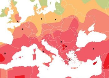 Europa ‘digjet’ nga temperaturat e larta, deri në 40 gradë celsius! Shqipëria në zonën e kuqe (HARTA)