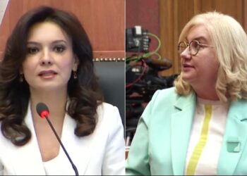 Debate në Kuvend, Zheni Gjergji ‘bllokon’ foltoren: Zjarri në Elbasan, alarm…! Spiropali i ndërpret fjalën