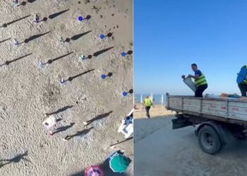 Lirimi i plazheve publike, Rama publikon pamjet nga aksioni ‘fshesa’ në zonën e Shkëmbit të Kavajës