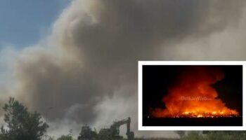Re të mëdha tymi toksik mbulojnë Elbasanin, zjarri në landfill aktiv prej më shumë se 10 orësh