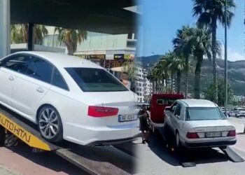 Policia vijon aksionin për parkimet e gabuara në Vlorë, i largon mjetet me karrotrec